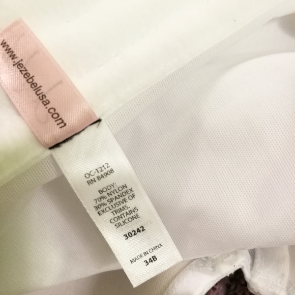NWOT 34B White Lace Padded Wedding Bustier - Picture 11 of 12